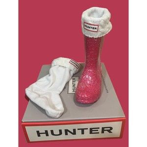 HUNTER Kids Cream Original Cable Knit Boot Sock